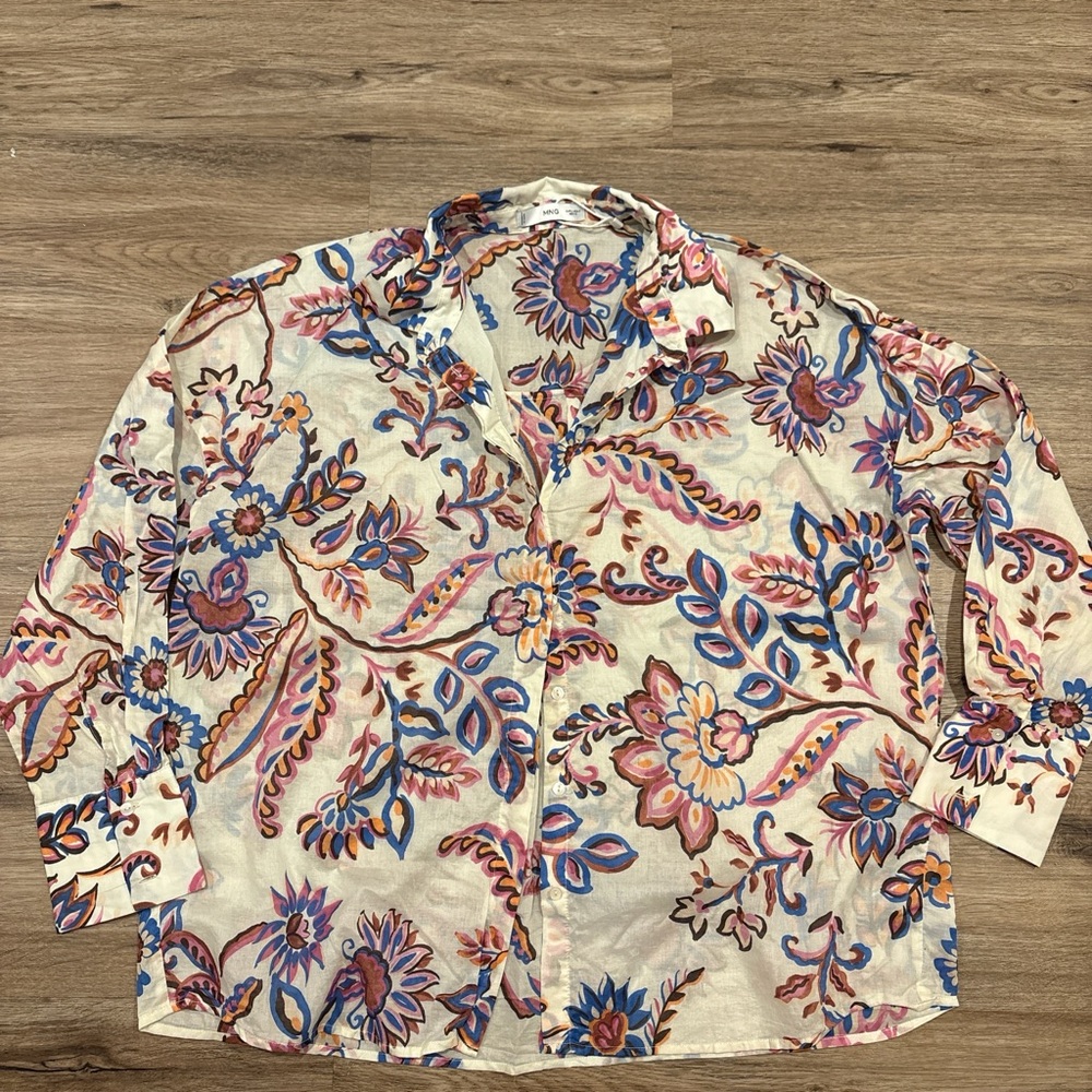 MANGO Button-Up Shirt